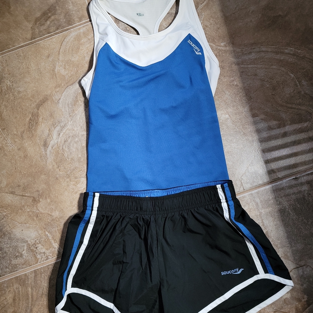 Saucony short set, running, workout